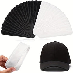 10pcs Golf Hat Sweat Liner Reducer Tape Absorbent Sweatband Reducing Disposable