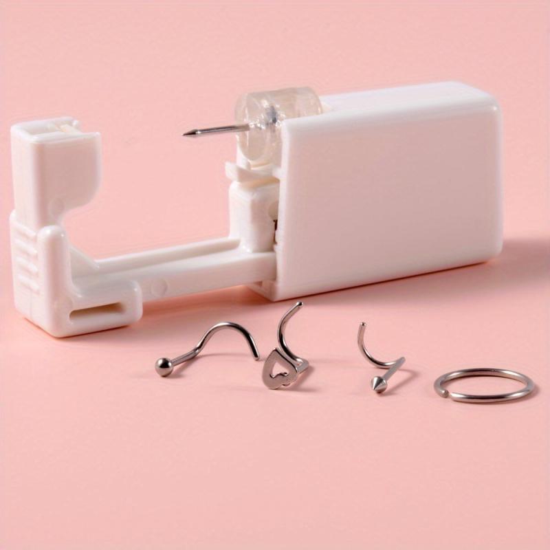 Sterile Nose Piercing Kit w/ 4 Studs - Easy Gun Piercer for Jewelry