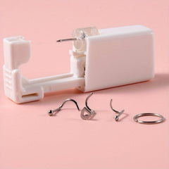 Sterile Nose Piercing Kit w/ 4 Studs - Easy Gun Piercer for Jewelry