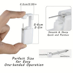 Sterile Nose Piercing Kit w/ 4 Studs - Easy Gun Piercer for Jewelry
