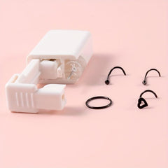 Sterile Nose Piercing Kit w/ 4 Studs - Easy Gun Piercer for Jewelry