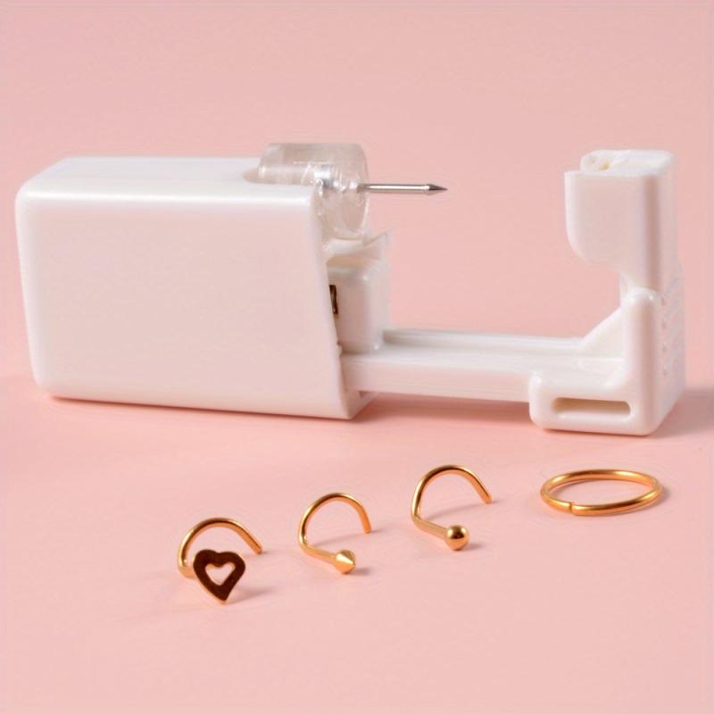 Sterile Nose Piercing Kit w/ 4 Studs - Easy Gun Piercer for Jewelry