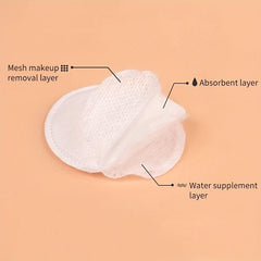 Face Makeup Remover Pads 100 Count Double Side for Cleansing & Toner Application