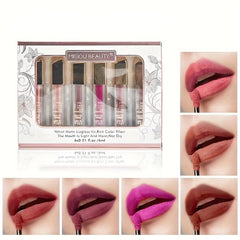 Long Lasting Matte Lipstick Set 6pcs Gift Boxed