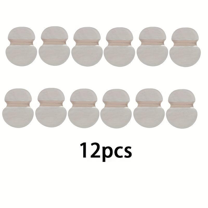 12 Pcs Underarm Sweat Pads Disposable Armpit Sweat Absorbing Guards