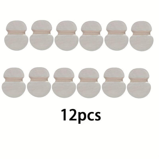 12 Pcs Underarm Sweat Pads Disposable Armpit Sweat Absorbing Guards