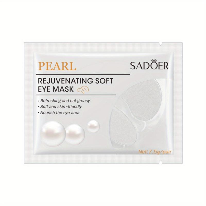 10 Pairs Pearl Eye Mask With Marine Collagen Hyaluronic HA For Dark Circles