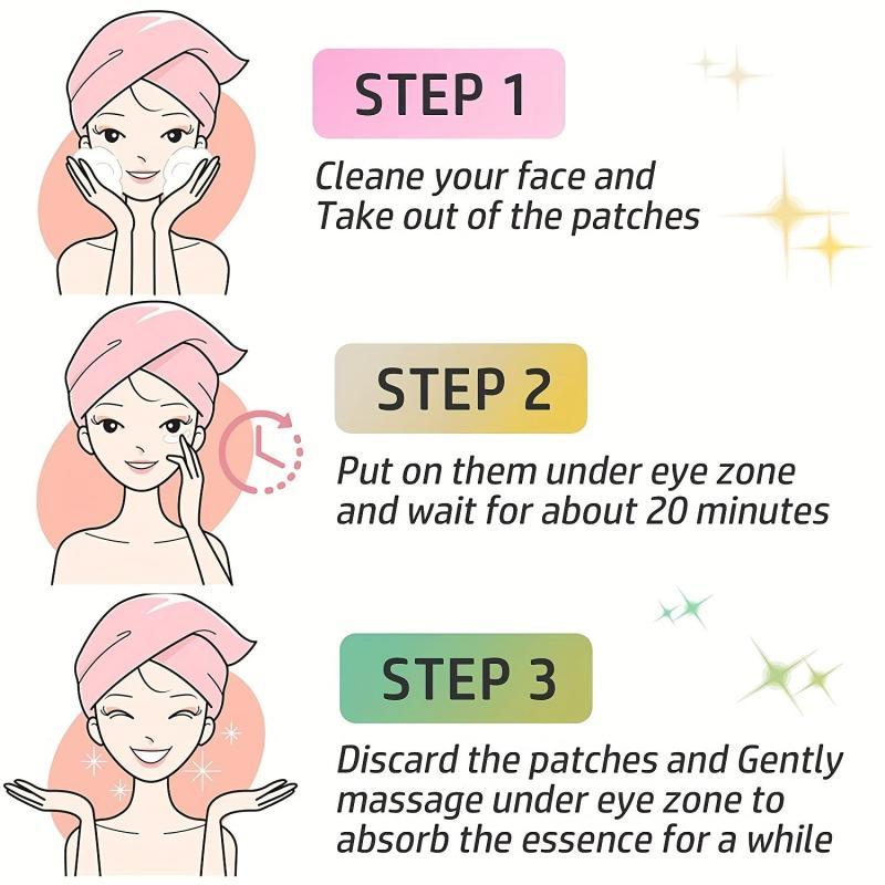 10 Pairs Pearl Eye Mask With Marine Collagen Hyaluronic HA For Dark Circles