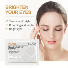 10 Pairs Pearl Eye Mask With Marine Collagen Hyaluronic HA For Dark Circles