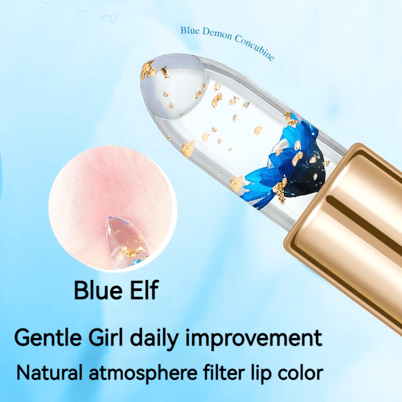 Golden Foil Flower Lip Balm Nourishing And Moisturizing