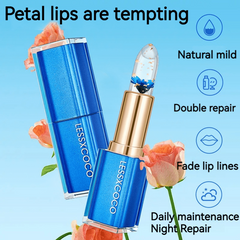 Golden Foil Flower Lip Balm Nourishing And Moisturizing