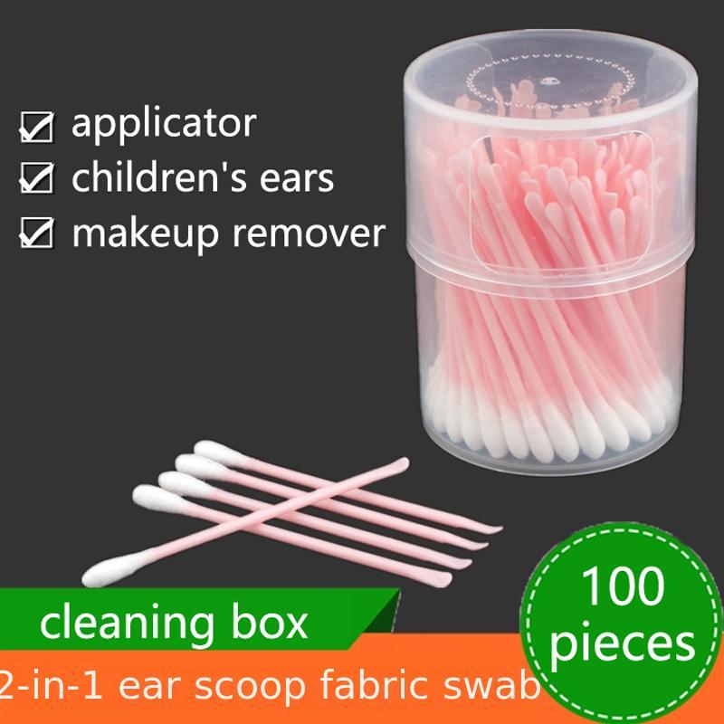 2 In 1 Double Head Swabs Ear Clean Tools Earpick