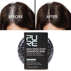 4pcs 60g Bamboo Charcoal Hair Dye Soap Bar Nourishing Repairing Hair