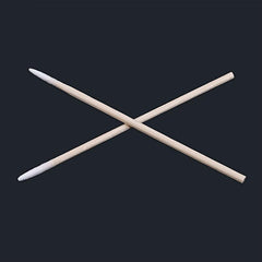 300pcs Disposable Cotton Swabs Pointed Tip Wooden Stick