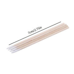 300pcs Disposable Cotton Swabs Pointed Tip Wooden Stick