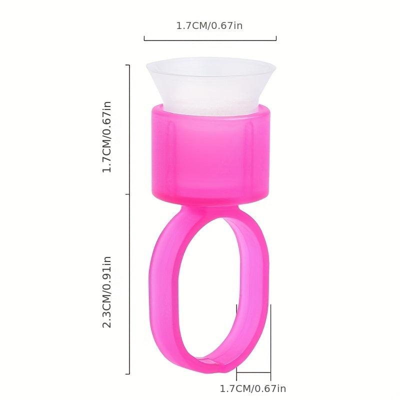 Tattoo Ink Ring Cups Pigment Caps Plastic Makeup Tattoo Ink Cups