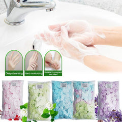 1000pcs Disposable Hand Soap Flakes Perfume Rose Hand Washing Papers
