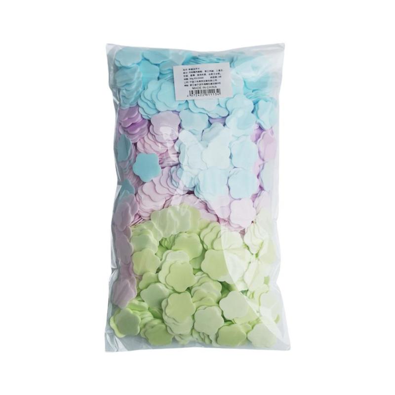 1000pcs Disposable Hand Soap Flakes Perfume Rose Hand Washing Papers