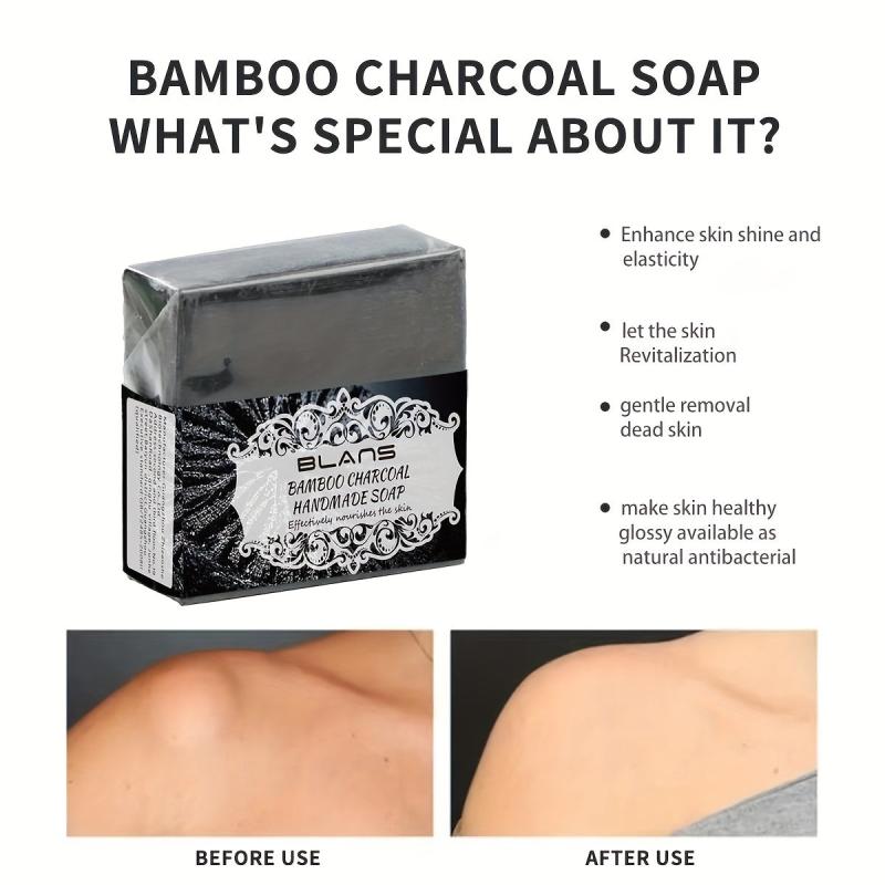 Bamboo Charcoal Essential Soap Blackhead Remover Acne Cleanser