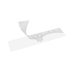50 Pcs Eyebrow Ruler Sticker Microblading Guide