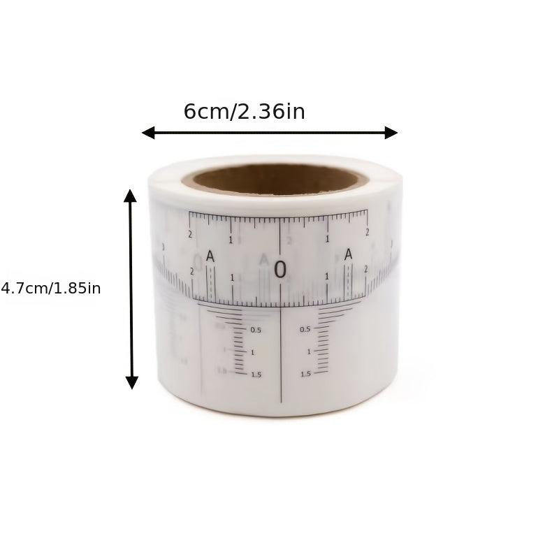 50 Pcs Eyebrow Ruler Sticker Microblading Guide