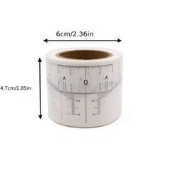 50 Pcs Eyebrow Ruler Sticker Microblading Guide