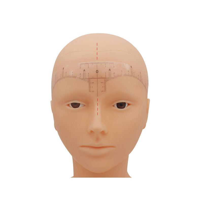 50 Pcs Eyebrow Ruler Sticker Microblading Guide