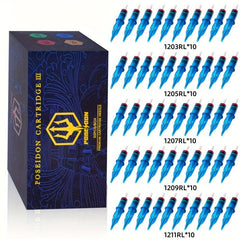 50pcs Tattoo Cartridge Needles Disposable Round Liner 1203RL-1211RL