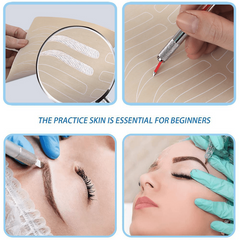 5pcs Blank Tattoo Practice Skin Double Sides Microblading Practice Skin