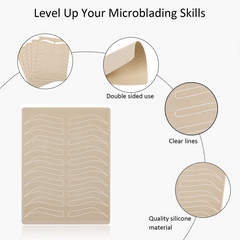 5pcs Blank Tattoo Practice Skin Double Sides Microblading Practice Skin