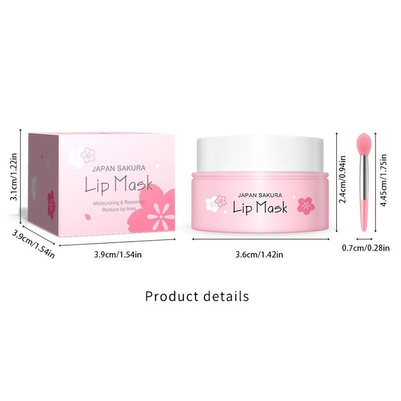 1pc Sakura Lip Caring Pack Lip Mask Repairing Balm Moisturizing Lip Mask