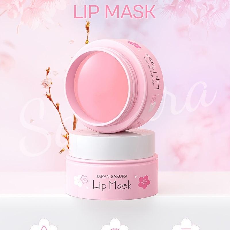 1pc Sakura Lip Caring Pack Lip Mask Repairing Balm Moisturizing Lip Mask
