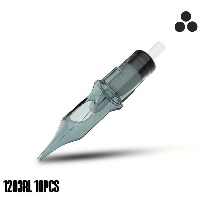 10pcs Tattoo Cartridge Needles Disposable Standard Round Liner Tattoo Supplies