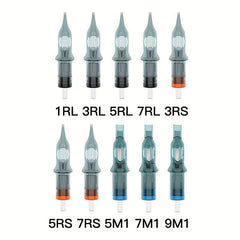 10pcs Tattoo Cartridge Needles Disposable Standard Round Liner Tattoo Supplies