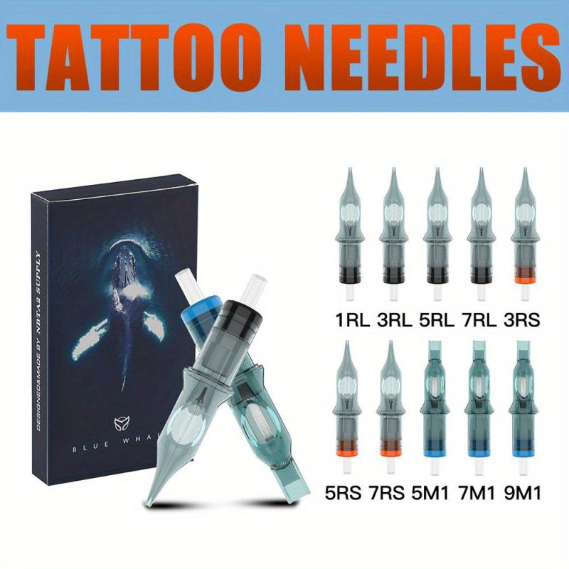 10pcs Tattoo Cartridge Needles Disposable Standard Round Liner Tattoo Supplies