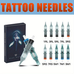10pcs Tattoo Cartridge Needles Disposable Standard Round Liner Tattoo Supplies