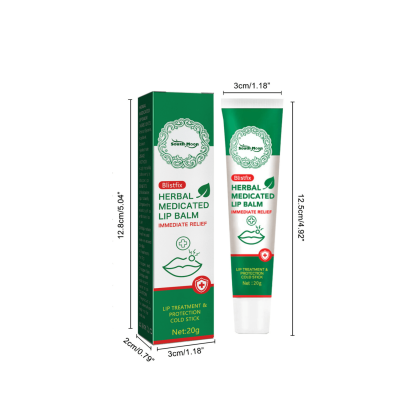 2Pcs 20g Herbal Lipstick Repairs Chapped Lips Moisturizes Lips