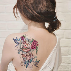 Temporary Tattoos For Girls Flower Unicorn Peacock Arm Tattoo Stickers