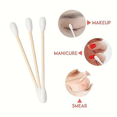 Disposable Cotton Swabs Double Round Tip 500pcs