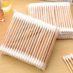 Disposable Cotton Swabs Double Round Tip 500pcs