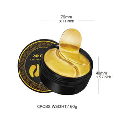 24K Golden Eye Mask Eye Patch - Dark Circles Wrinkles - Men/Women