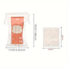 50pcs Cotton Pads Facial Lip & Eye Makeup Remover Pads Cotton