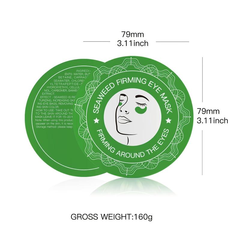 Seaweed Green Eye Mask Patch Hydrating Moisturizing Fade Wrinkles 160g