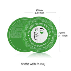 Seaweed Green Eye Mask Patch Hydrating Moisturizing Fade Wrinkles 160g