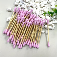 50 Disposable Cotton Swabs Double Head For Ear Nose Clean Beauty Tools