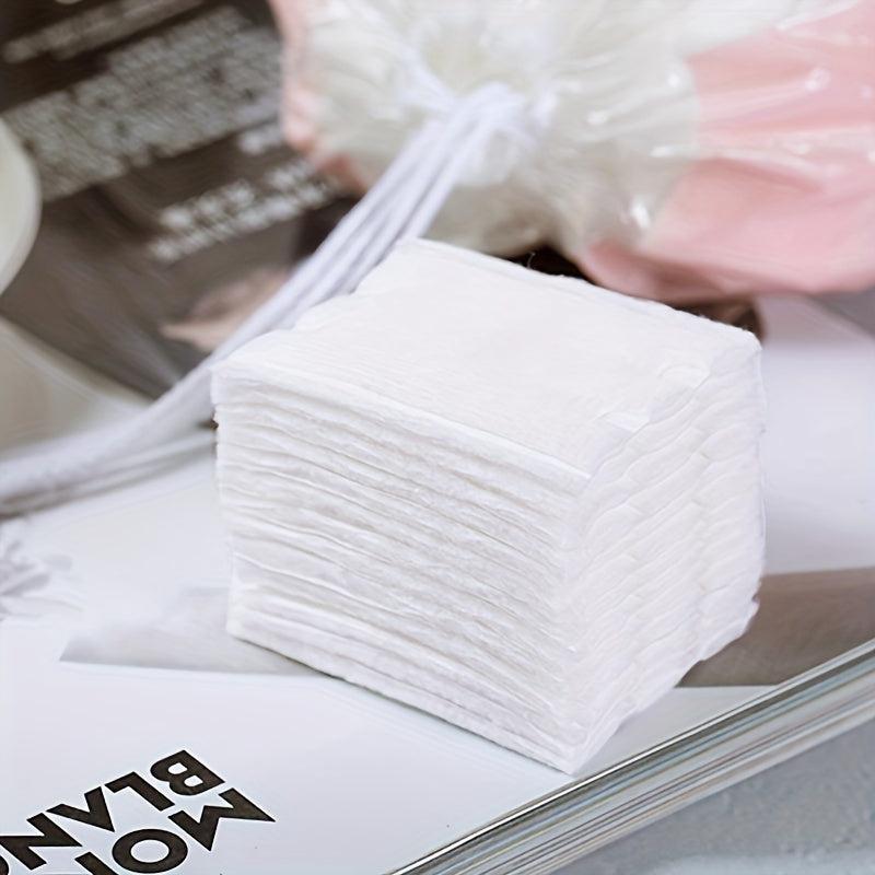 50pcs Makeup Pads Facial Eye Lip Makeup Remover Pads Natural Square Puff