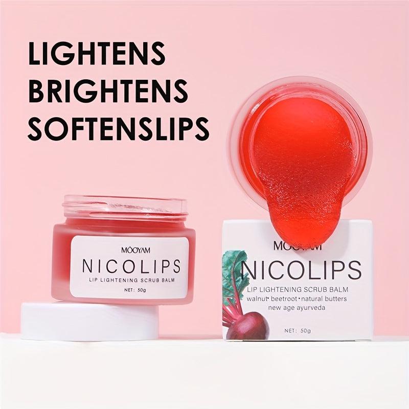 50g Lip Balm Lip Scrub Dark Lips Moisturizing Men Women
