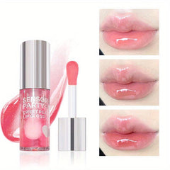 Crystal Clear Jelly Lip Balm Fruit Flavor Lipstick Lip Gloss