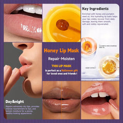 Honey & Pumpkin Lip Mask Nourishing & Moisturizing Halloween Gift