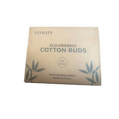 200 Organic Bamboo Swabs Natural Biodegradable Double Ear Sticks